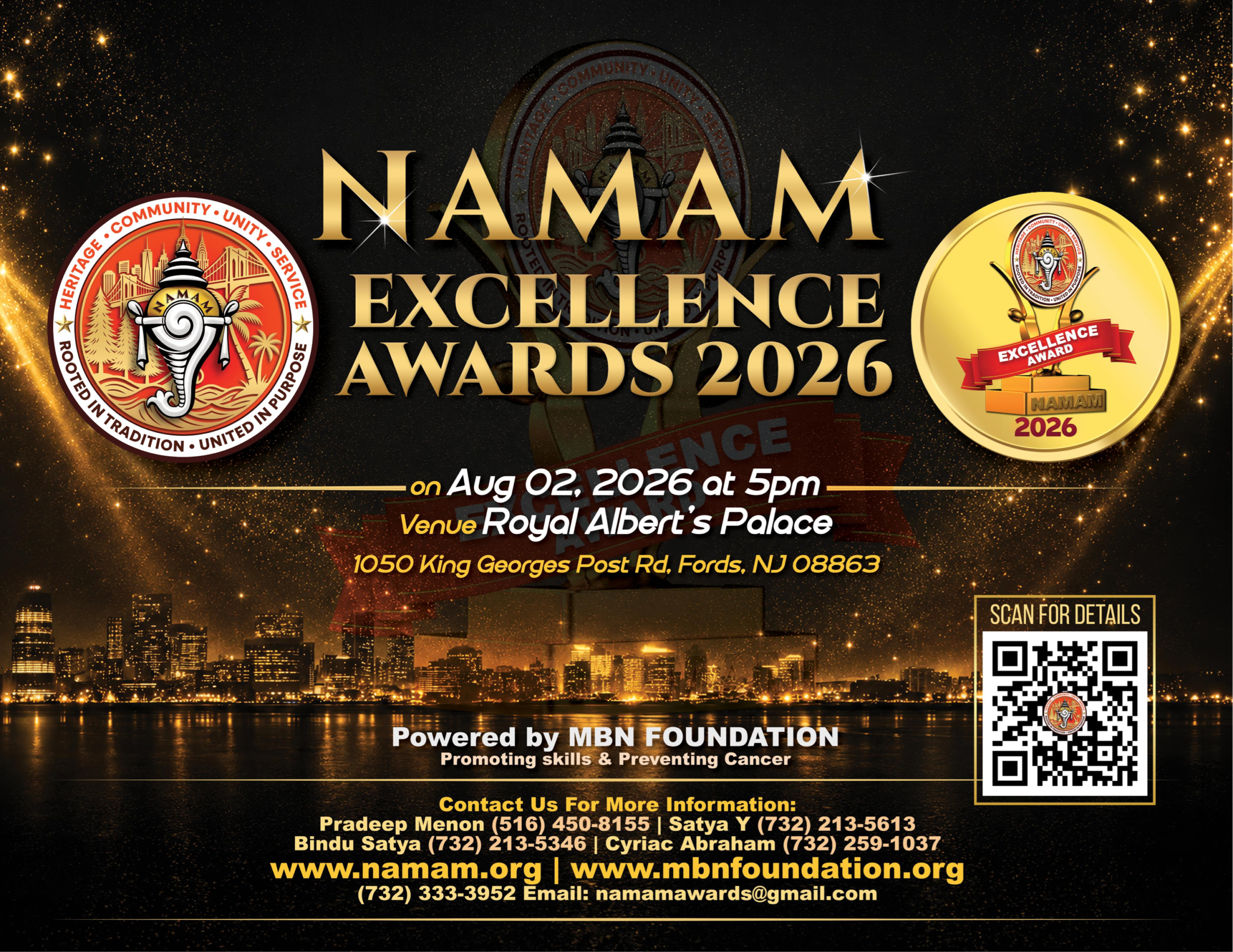 NAMAM Excellence Awards 2026